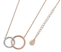 Tipperary Crystal Infinity Matt & Pave Circles Pendant